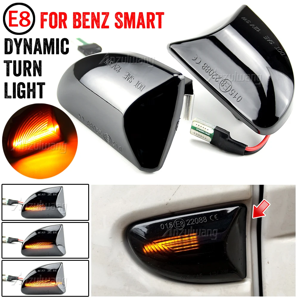Intermitentes LED dinámicos secuenciales Smart Fortwo 451 2007-2015 - imagen 4