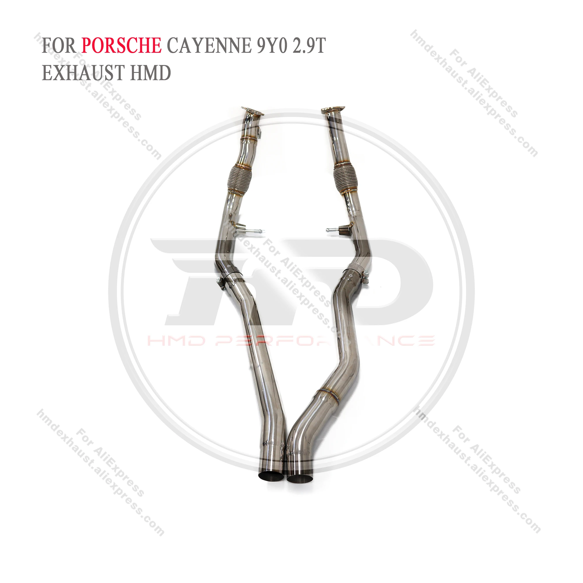 Tubo intermedio escape HMD acero inoxidable – Porsche Cayenne 2.9T - imagen 4