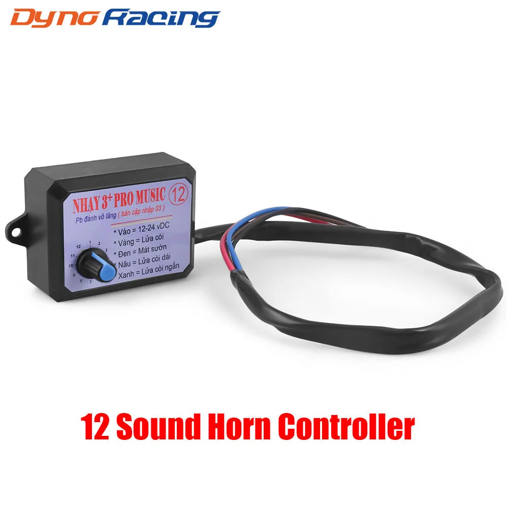Controlador de claxon electrónico musical 12-24 V con volumen