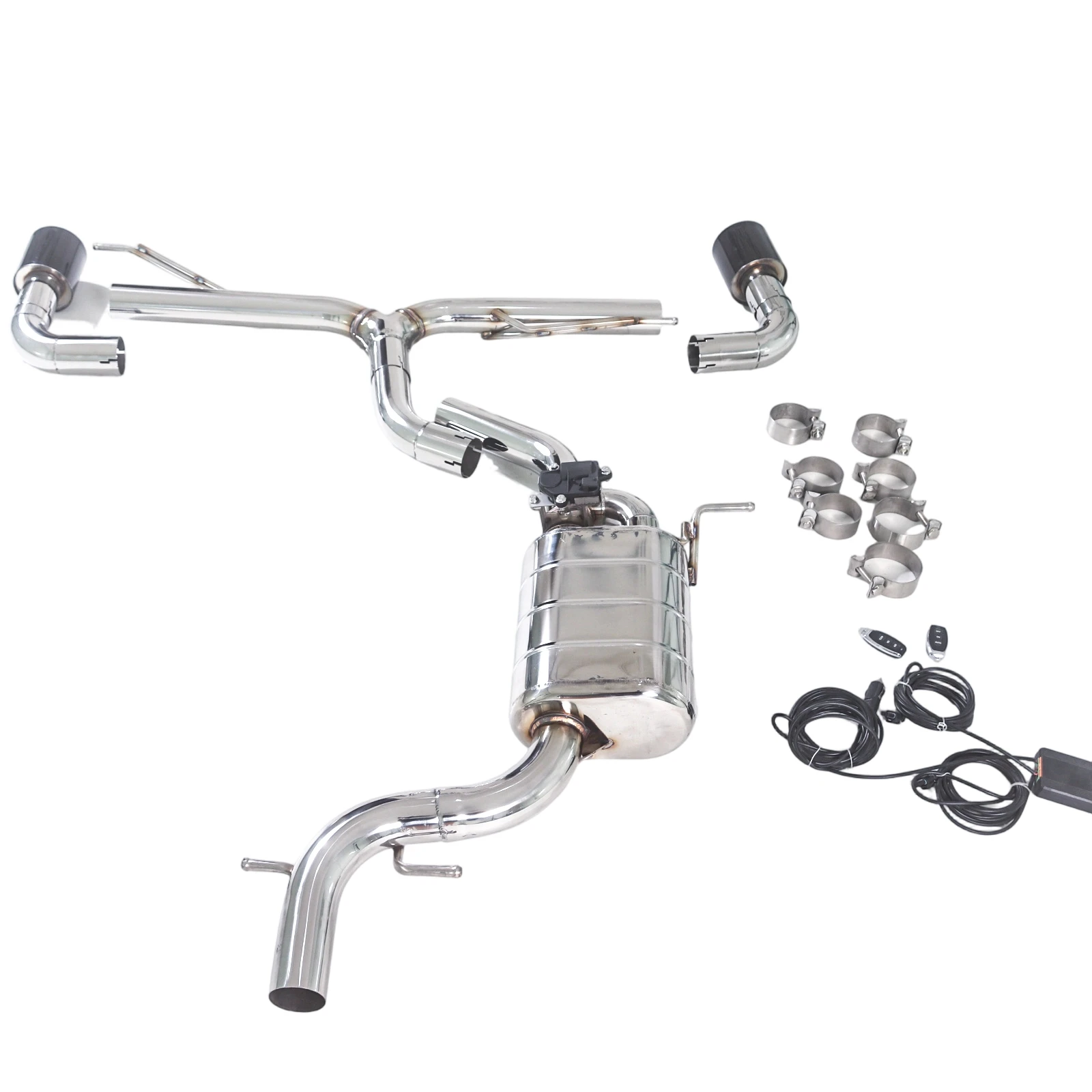 GFC Catback Silenciador de Escape para VW Golf 6 GTi 2,0 T con válvula - imagen 2