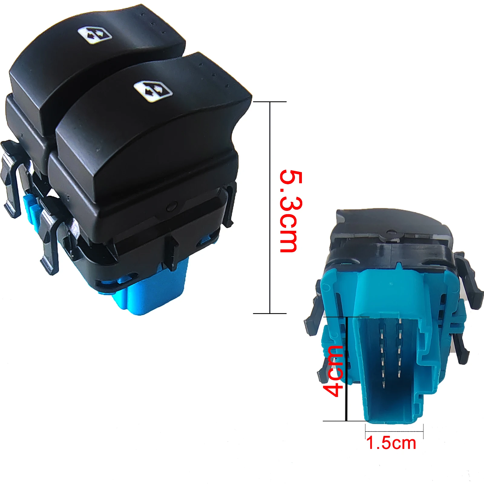 Interruptor de ventana eléctrica de 10 pines, accesorios de coche para Renault Megane II SCENIC II GRAND SCENIC II 8200107772 2002 2003 2004-09, 2005 - imagen 2