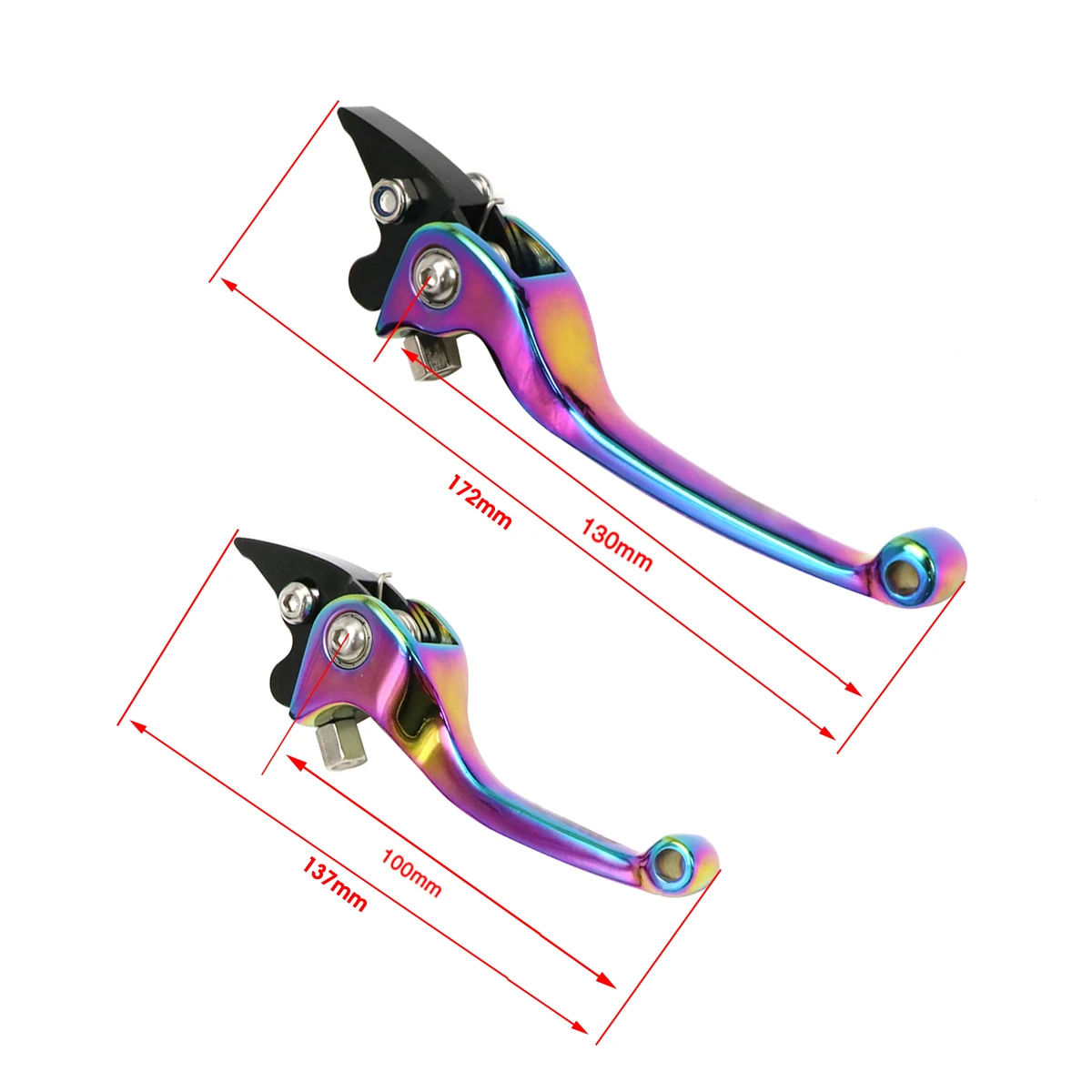 Palancas de freno y embrague coloridas para motocicleta Harley - imagen 4