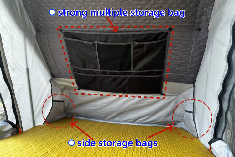 2024 RTS gran oferta tienda en el techo carcasa robusta triángulo tienda superior de techo de aluminio carcasa dura - imagen 4