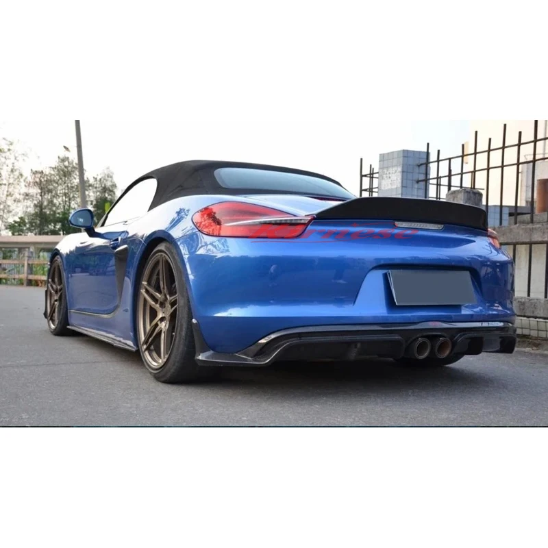Alerón trasero carbono negro para Porsche Boxster 981 (2013-2016) - imagen 4