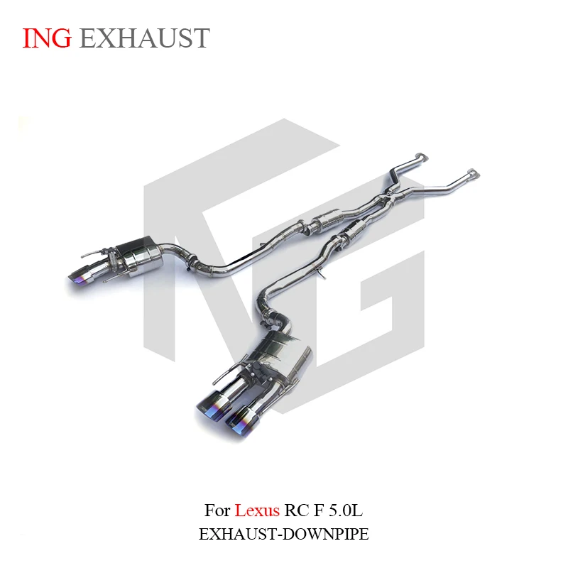 Tubo Catback de válvula de acero inoxidable ING para Lexus RCF 5.0L versión de carrera - imagen 5