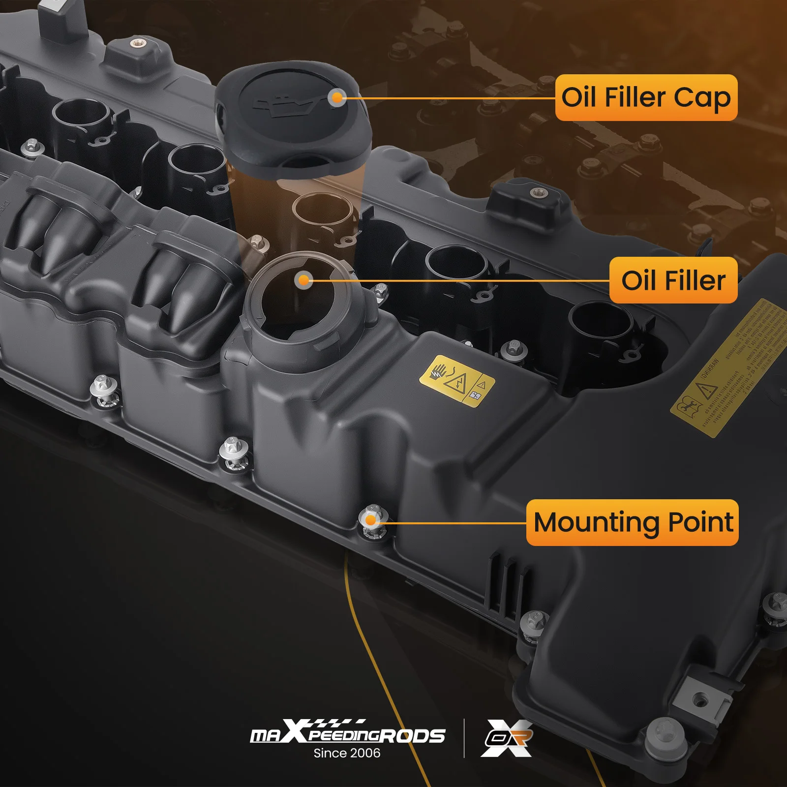 Tapa de válvulas para BMW Serie 3 E92/E90/E91 embalada para envío