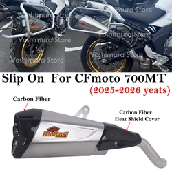Escape Slip-on CFMoto 700MT 2025-2026 DB Killer fibra de carbono
