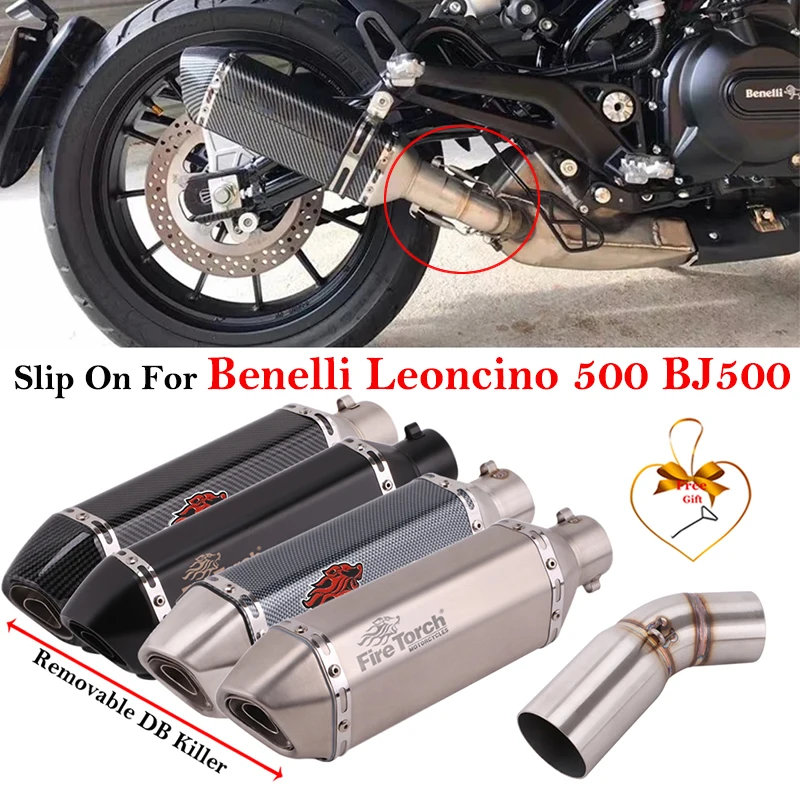 Escape Slip On Benelli Leoncino 500 BJ500 DB Killer extraíble - imagen 2