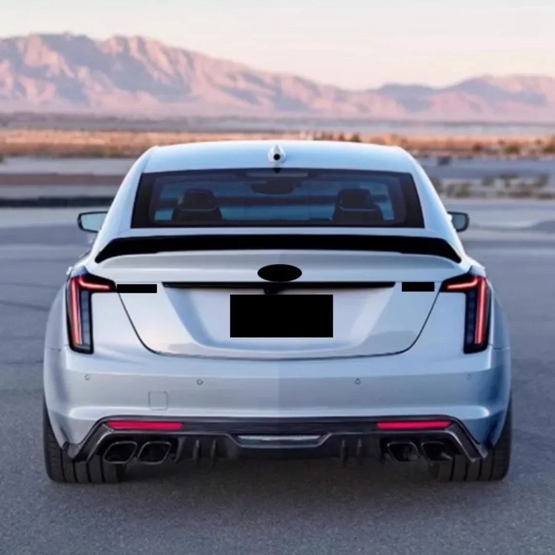 Alerón trasero fibra de carbono negro brillante – Cadillac CT4 CT5 - imagen 2