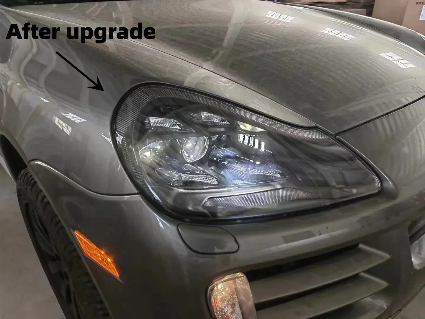 Acabado interior del faro LED matriz para Cayenne