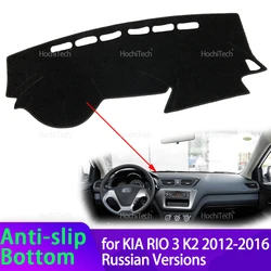 Alfombrilla salpicadero KIA Rio 3 2012-2016 alta calidad