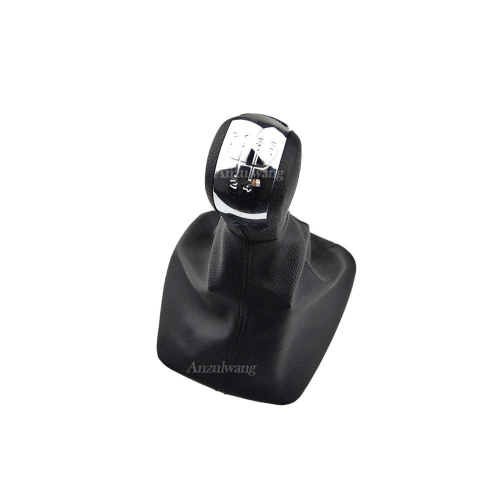 Pomo palanca de cambios y funda cuero automático Skoda Octavia 2 A5 - imagen 2