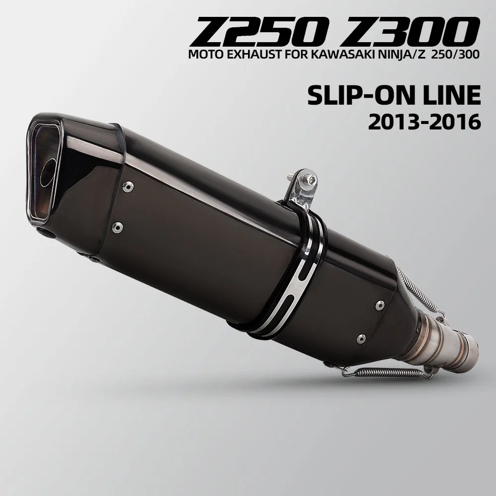Tubo intermedio de escape con DB Killer Kawasaki Ninja/Z 250-300 (2012-2016)