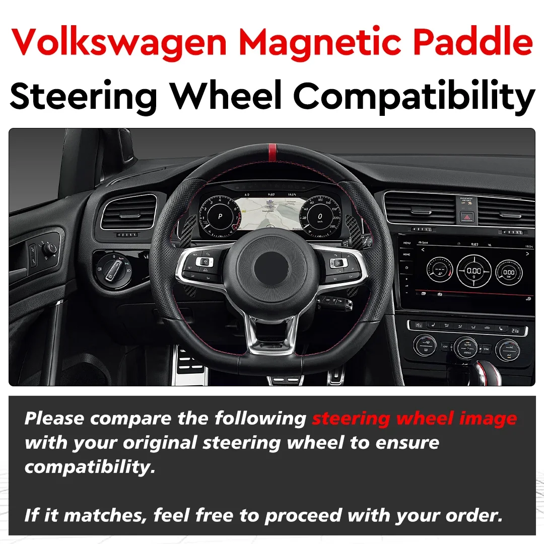 TDD Paletas magnéticas fibra carbono VW Golf R MK7/7.5 Scirocco - imagen 2