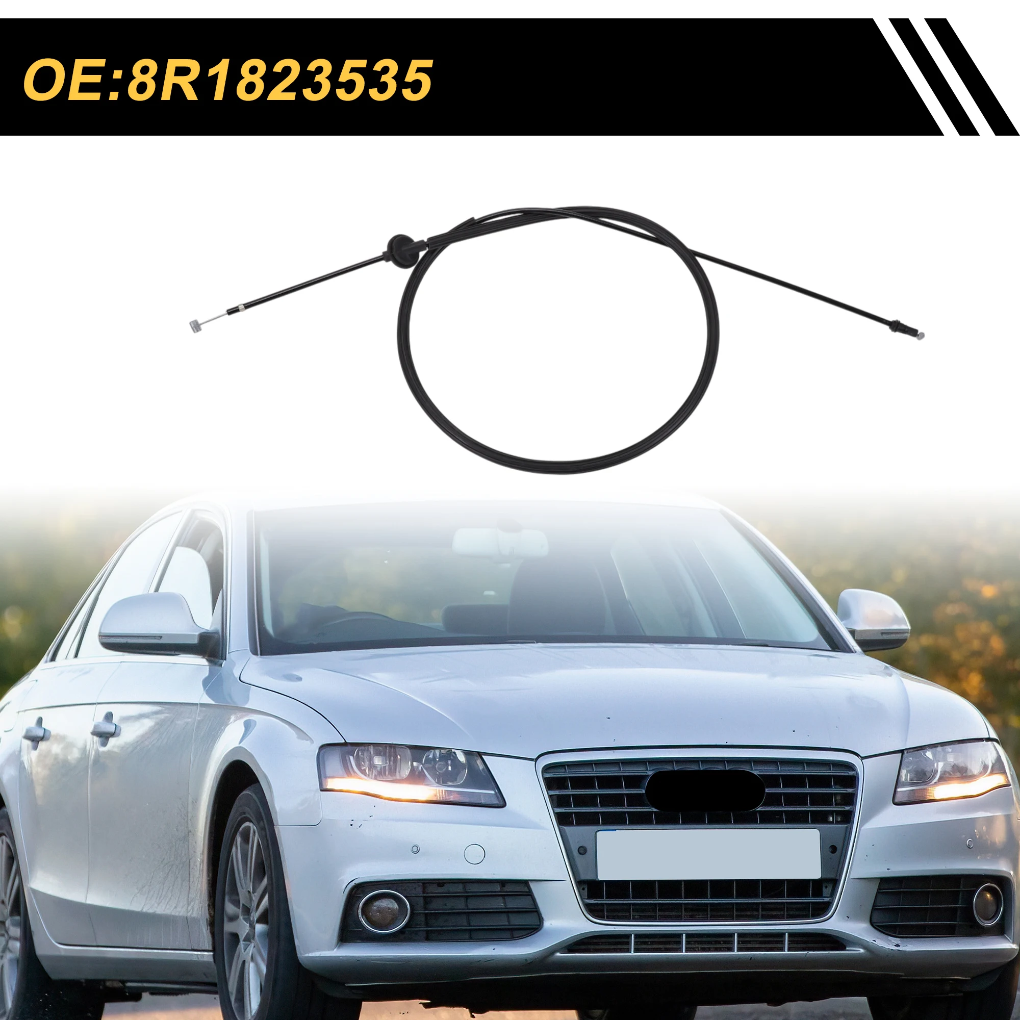 Cable apertura capó UXCELL 8R1823535 para Audi A4 S4 A5 S5 Q5 SQ5 - imagen 2