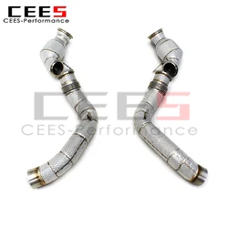 Downpipe Cees alto flujo con catalizador para BMW M5 F90 4.4 V8