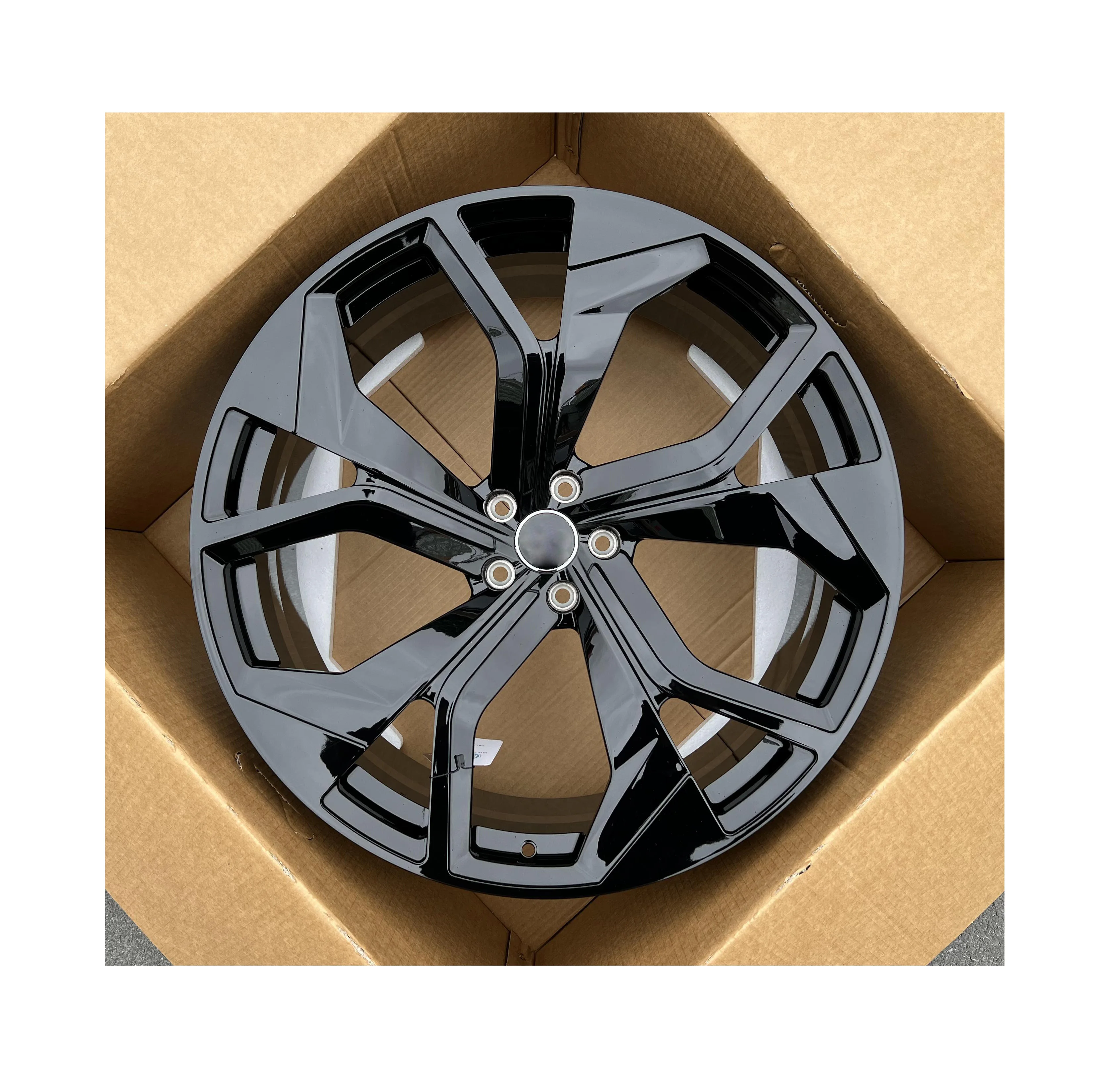 Llantas forjadas negras 10Jx21 5x112 Audi Q7 Q8 SQ7 - imagen 3