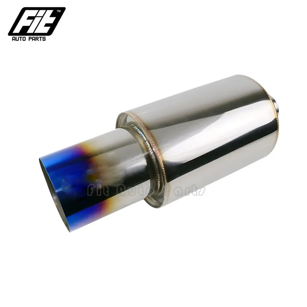 Silenciador de escape deportivo 51 mm de acero inoxidable