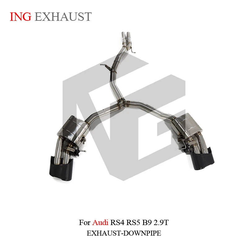 InG Catback de escape de acero inoxidable para Audi RS4 RS5 2.9T silenciador de válvula de coche - imagen 2