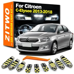 Bombillas LED ZITWO para interior y matrícula Citroën C-Elysée 2013-2018