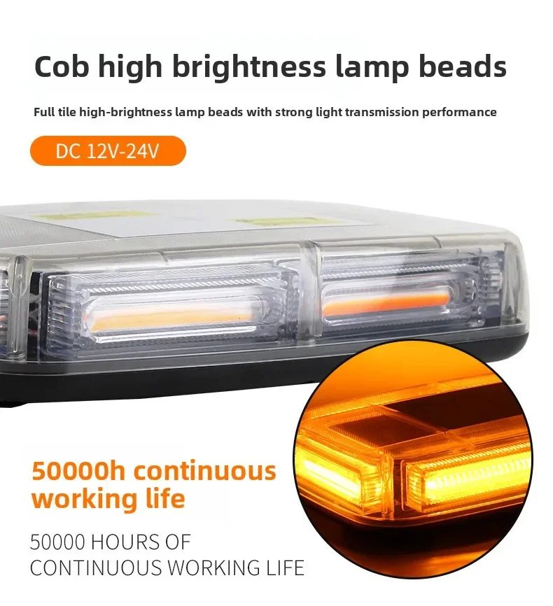 Luz estroboscópica LED COB mini para camión y vehículo de rescate - imagen 3