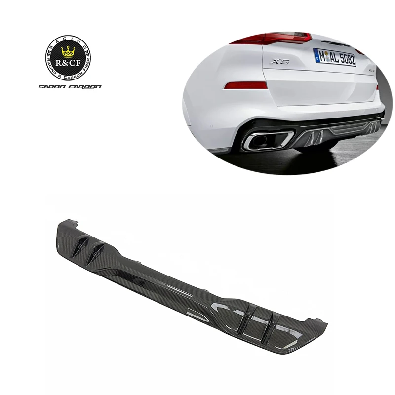 Difusor trasero de carbono estilo MP BMW X5 G05 M Sport 2019-2021