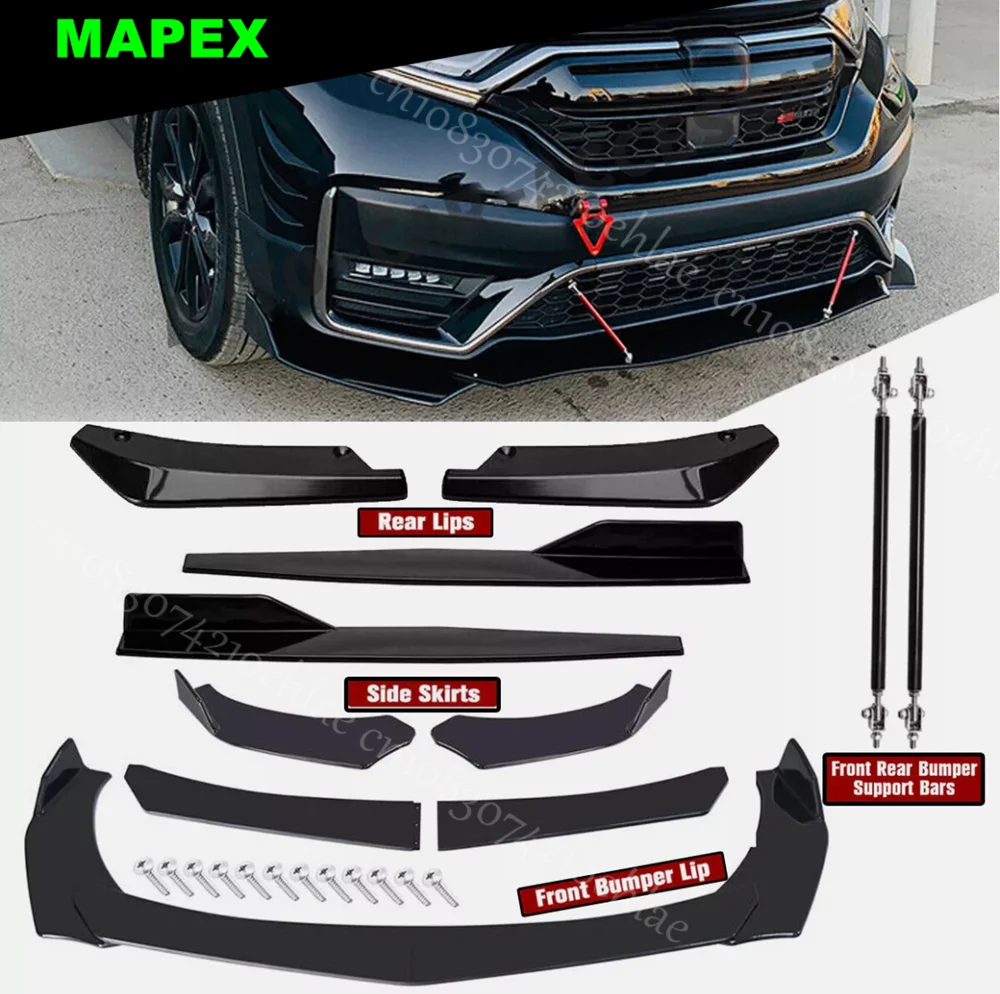 Body kit Honda CR-V con alerón divisor y faldones negro carbono