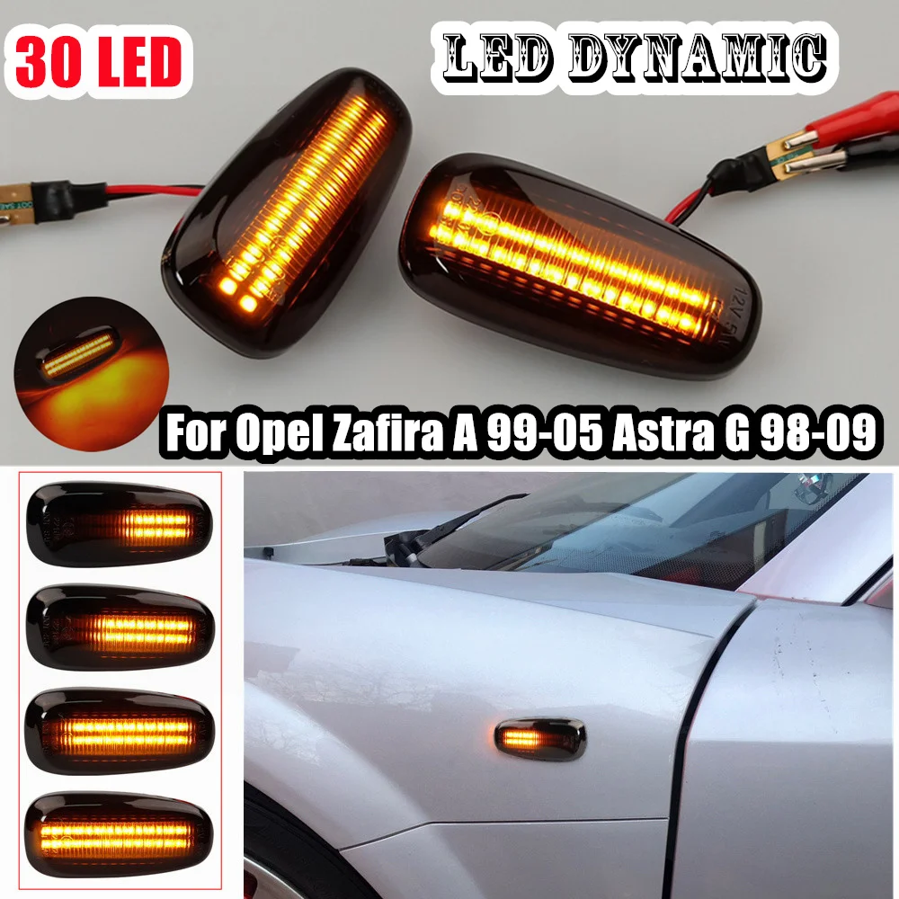 Intermitentes laterales LED secuenciales Opel Zafira A y Astra G