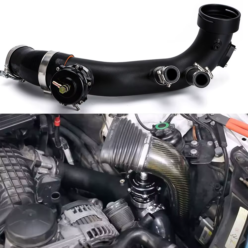 Tubo entrada turbo N54 con válvula de soplado 50mm – BMW E90 E92 135i 335i