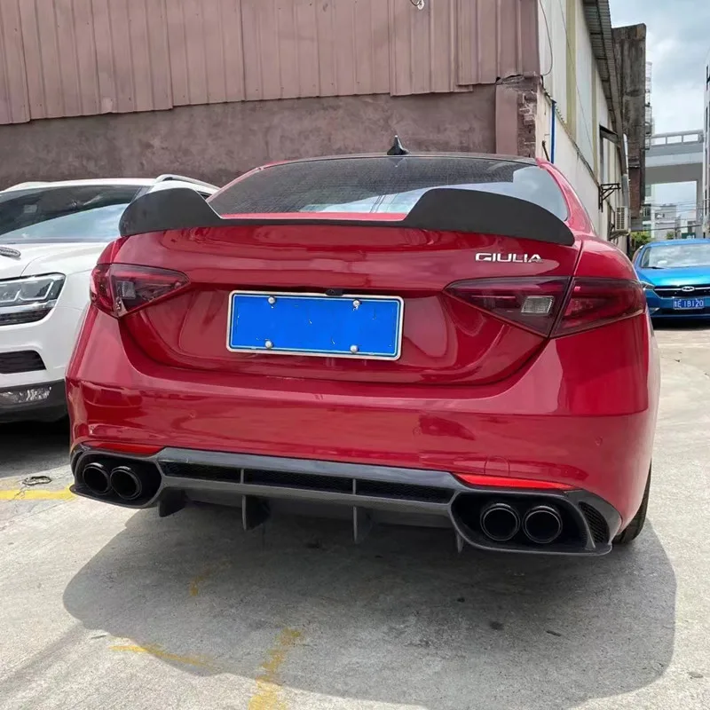 Alerón trasero de carbono real para Alfa Romeo Giulia - imagen 2