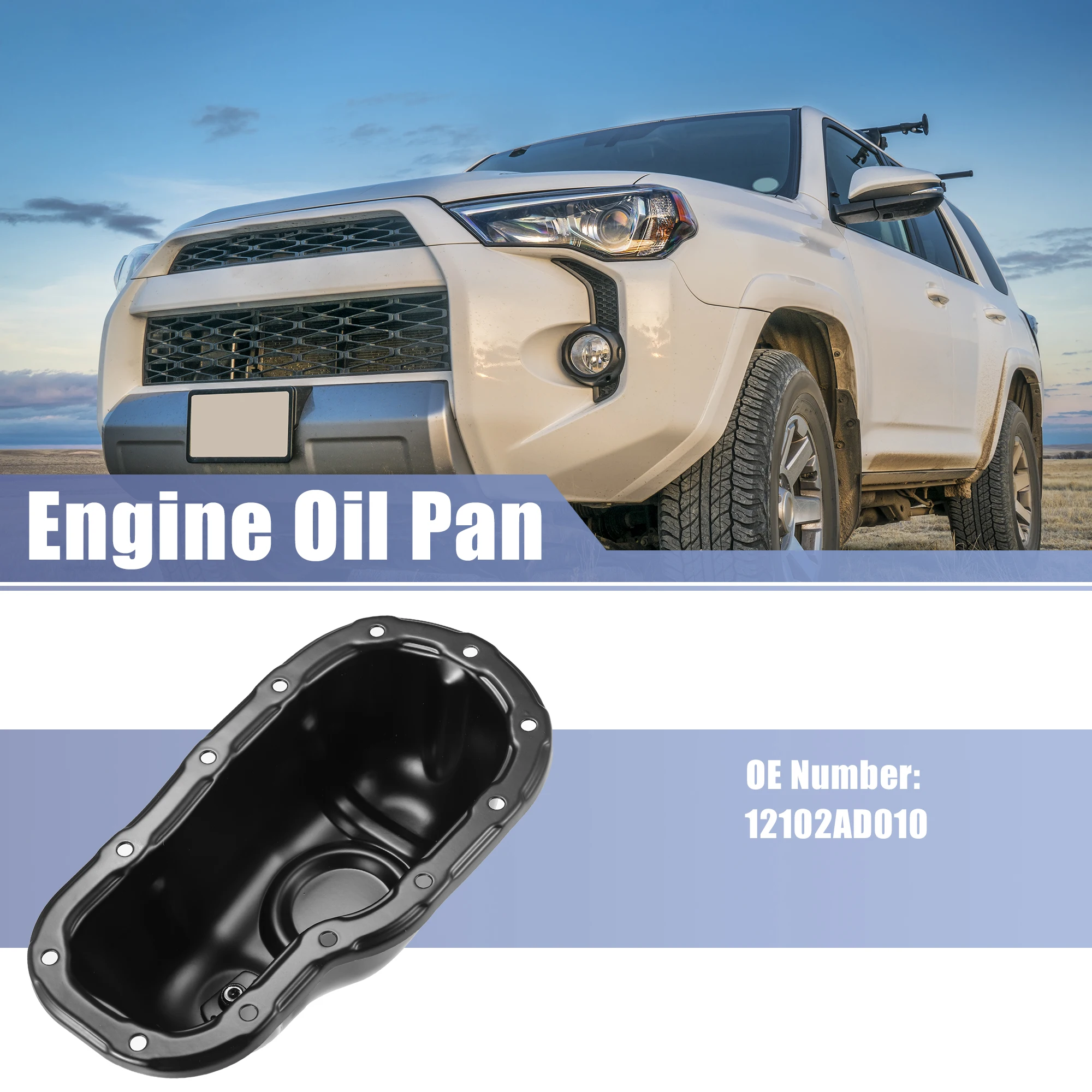 UXCELL 12102AD010 Cárter de aceite para Toyota 4Runner 2003-2023