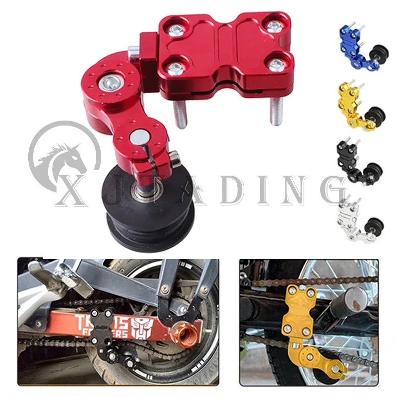 Ajustador Universal de aluminio CNC, cadena tensora, regulador automático para motocicleta, Chopper, accesorios de modificación ATV