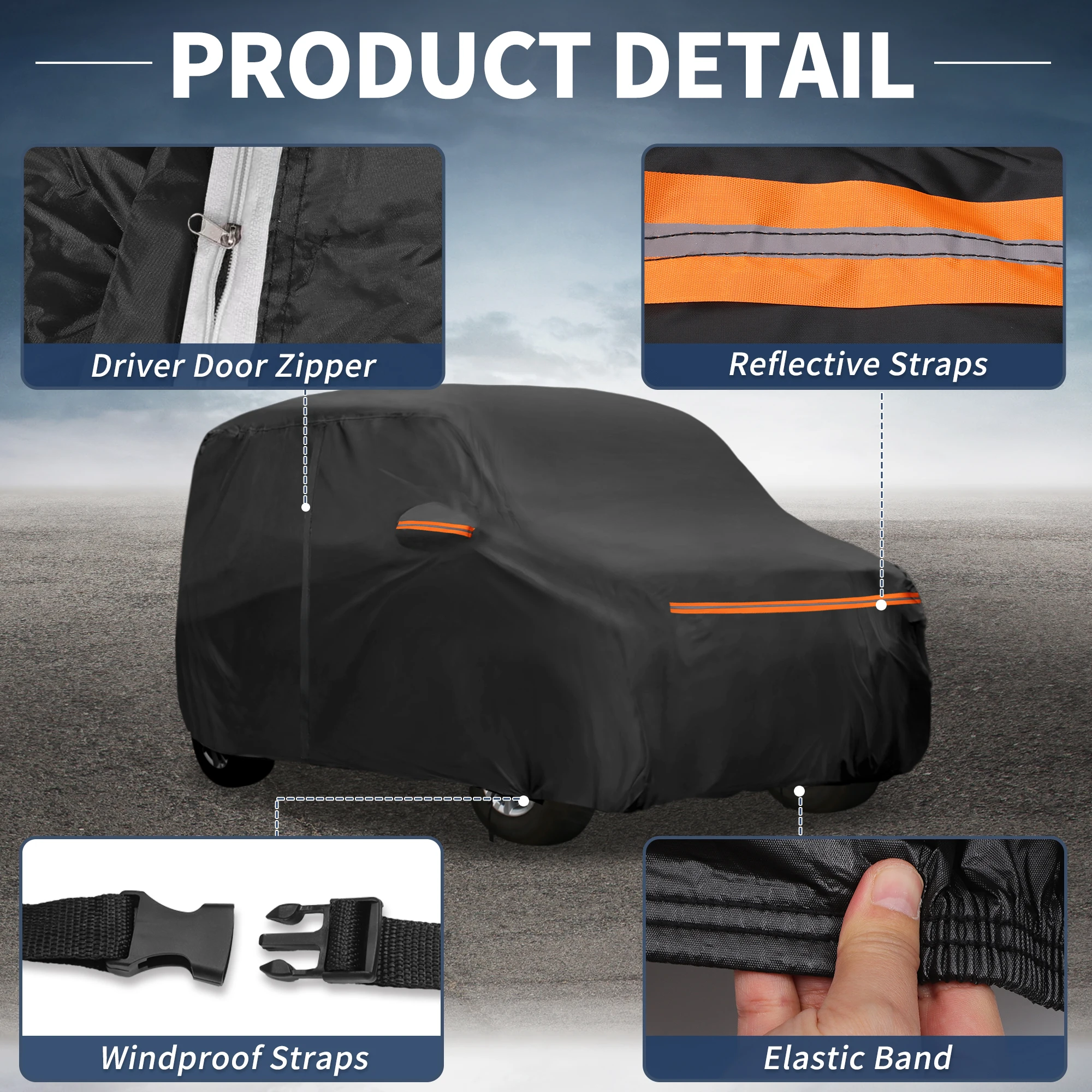 Cubierta de coche para uso exterior