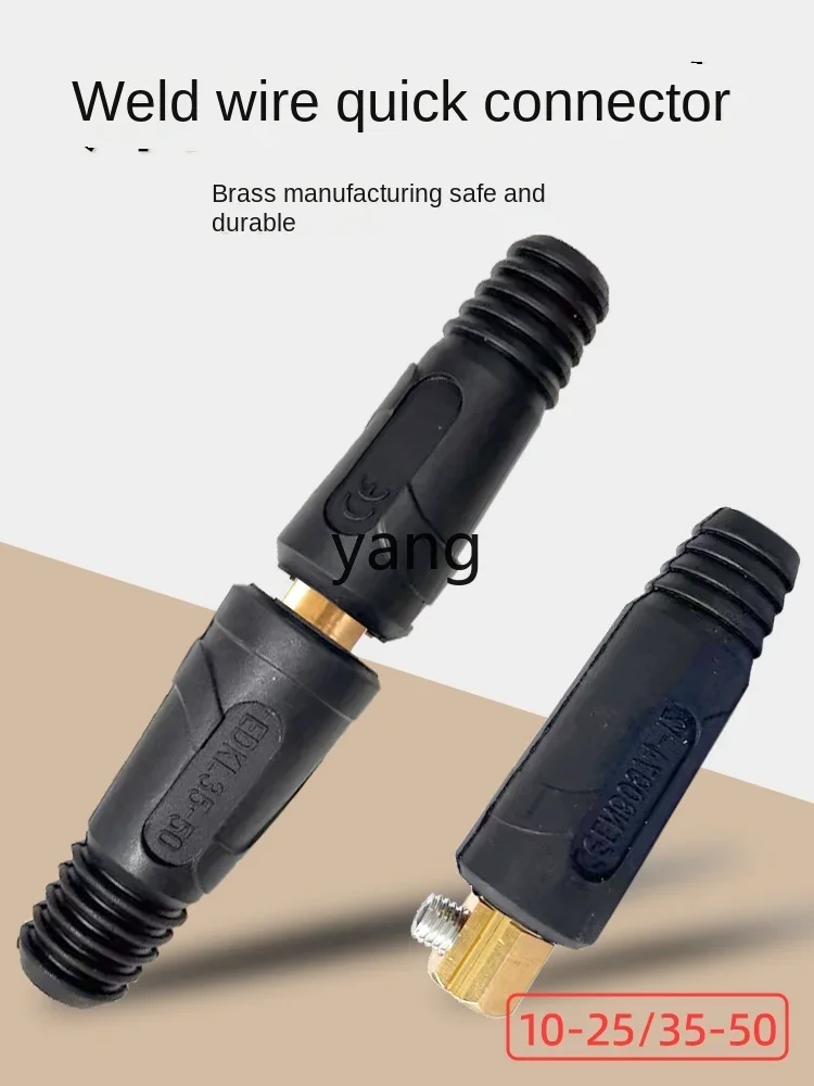 Enchufe rápido hembra para cable de soldadura MIG/MAG y electrodo – Conector antihumedad - imagen 3