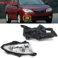 Luces antiniebla de parachoques delantero para coche, luz de circulación diurna, lámpara de conducción para Hyundai Elantra 2007, 2008-2011, conjunto de lámpara antiniebla