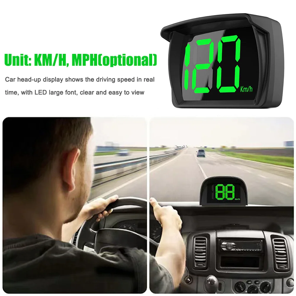 Pantalla head-up GPS Y03 para coche, velocímetro km/h y mph - imagen 3