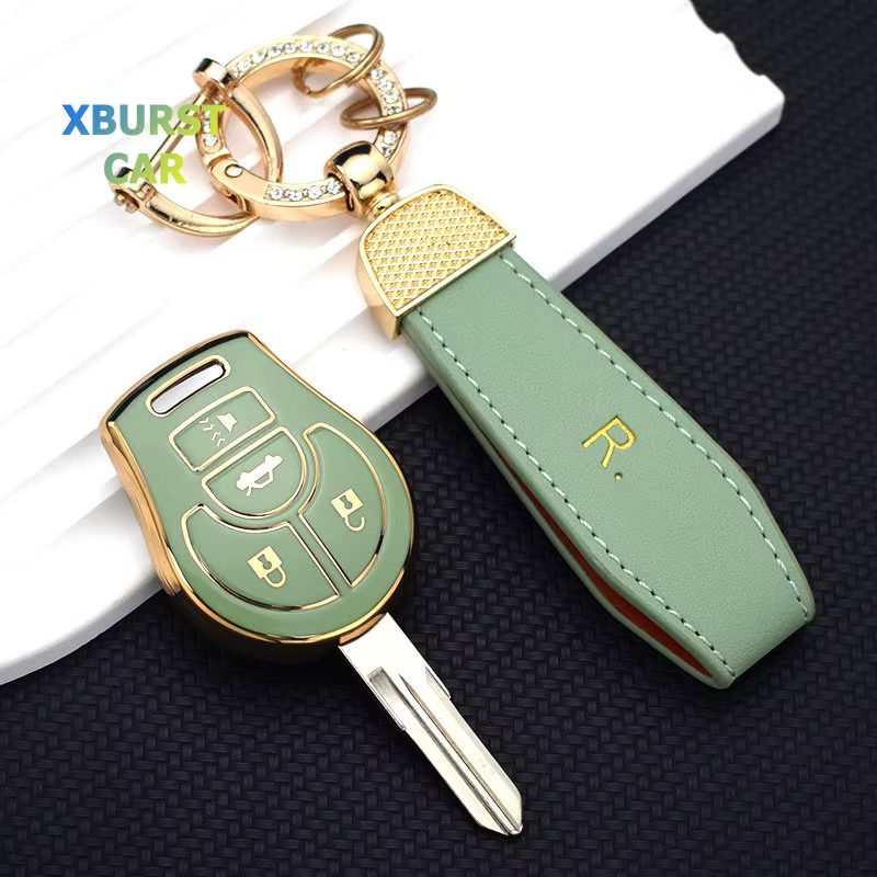 Funda protectora de TPU para llave de coche compatible con Nissan