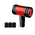 black red