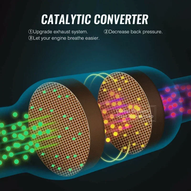 Convertidor catalítico universal de acero inoxidable, alto flujo Euro1 - imagen 5