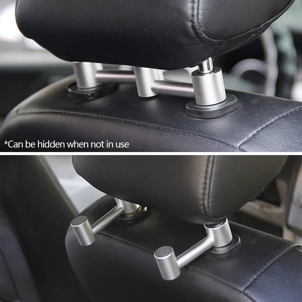 Gancho de aluminio para reposacabezas de coche, bolso y abrigo - imagen 4