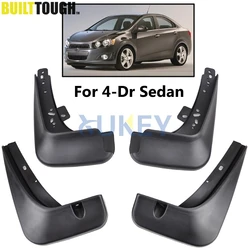 Guardabarros moldeados para Chevrolet Aveo/Sonic Sedán 2012-2016
