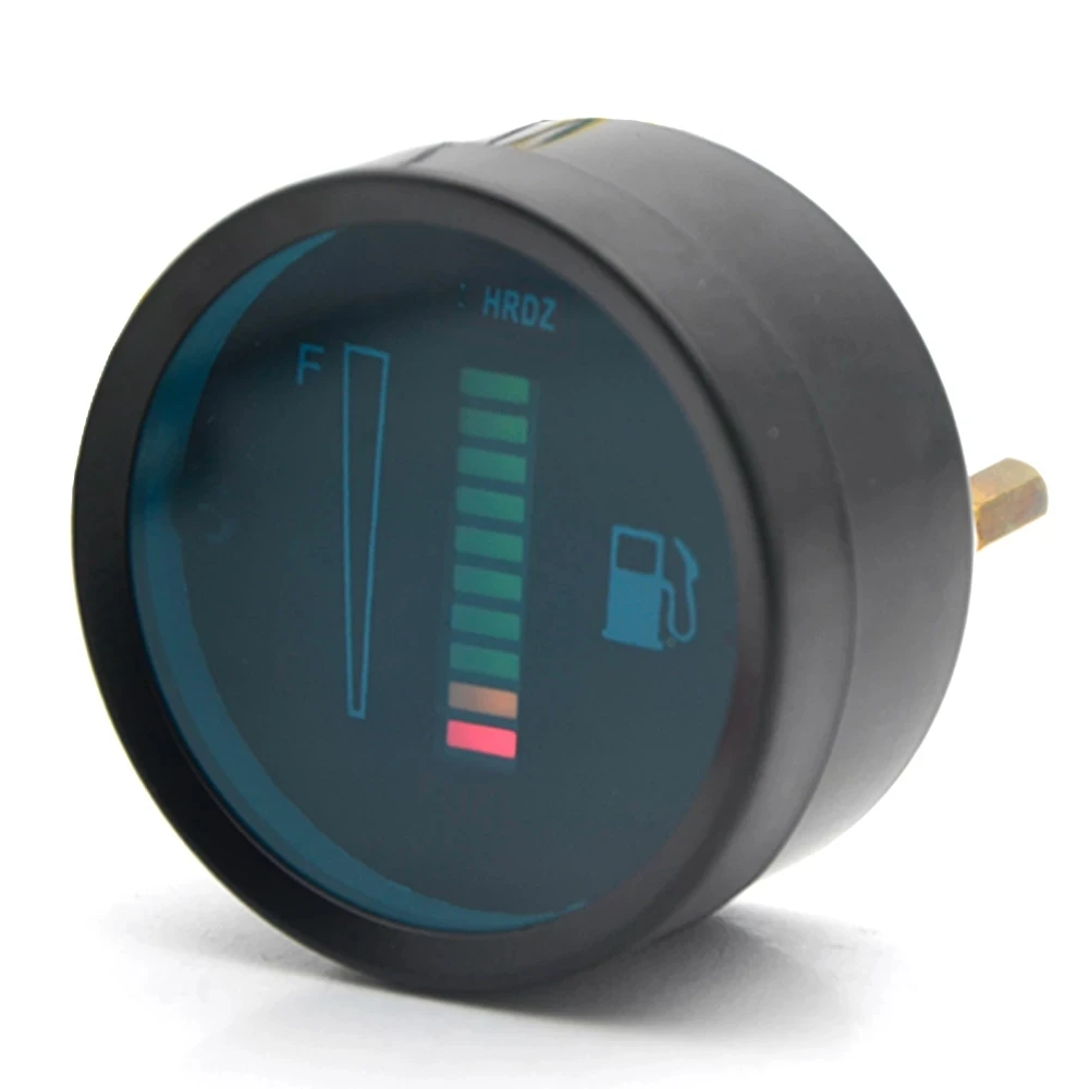 Indicador nivel combustible LED 52mm 12V-24V aluminio - imagen 4