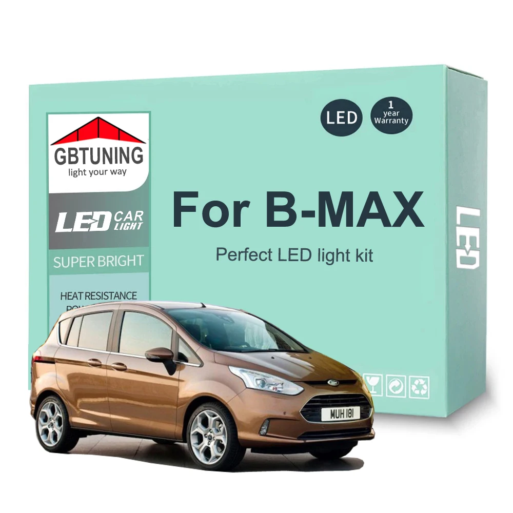 Kit de bombillas LED interiores Canbus para Ford B-MAX 2012-2018