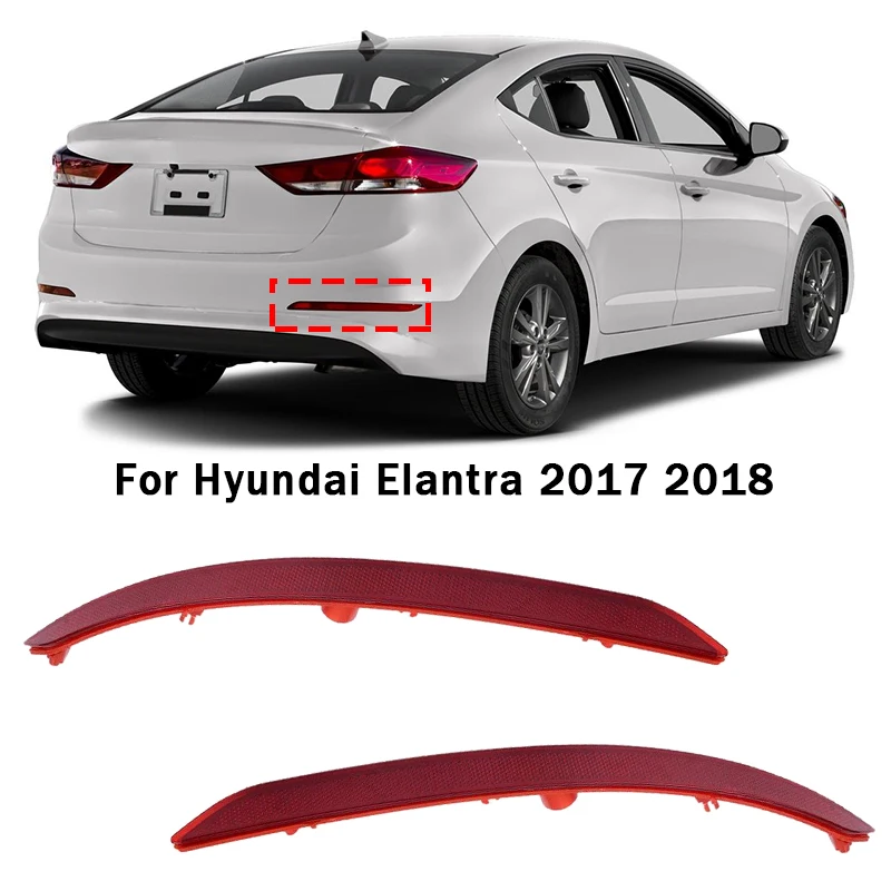 92405F2000 92406F2000 para Hyundai Elantra parachoques trasero de coche luz Reflector lámpara de luz 2017 2018 reflector de parachoques luz de freno
