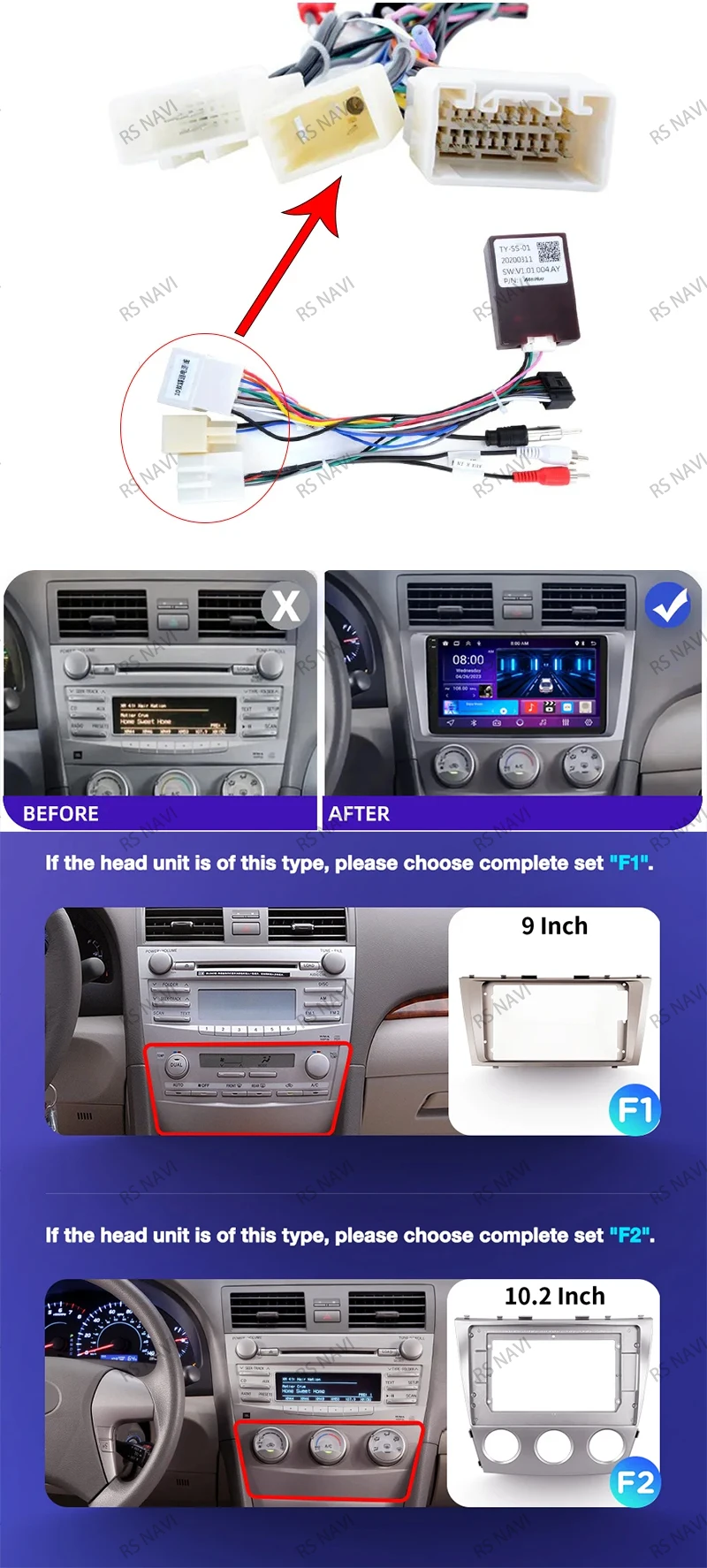 Radio multimedia Android 15 para Toyota Camry 2006-2011
