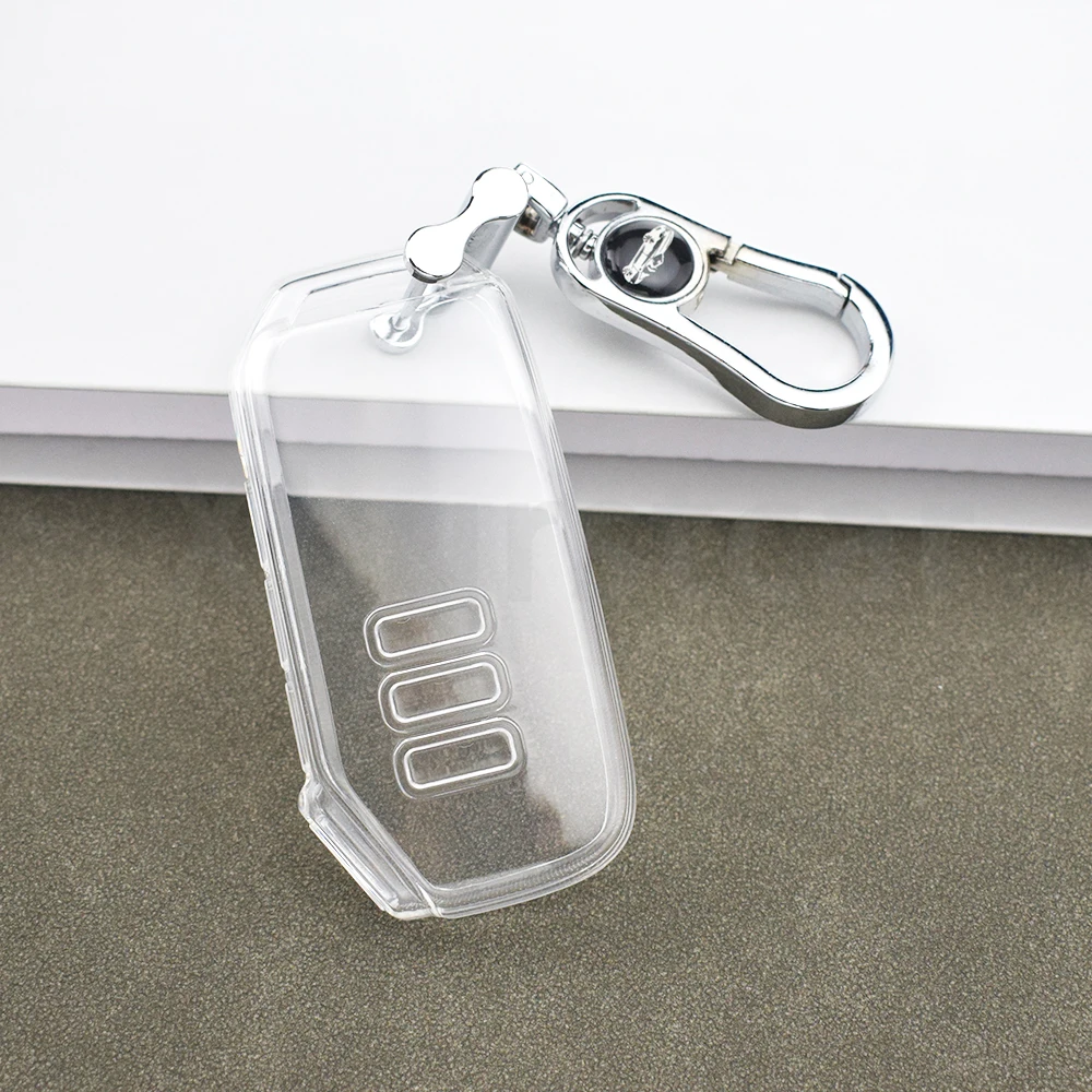 Vista adicional de la funda protectora transparente para llave Kia