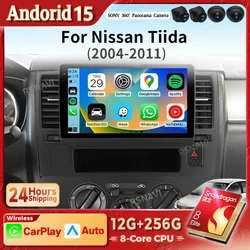 Autoradio con CarPlay Nissan Tiida 2005-2010 con GPS