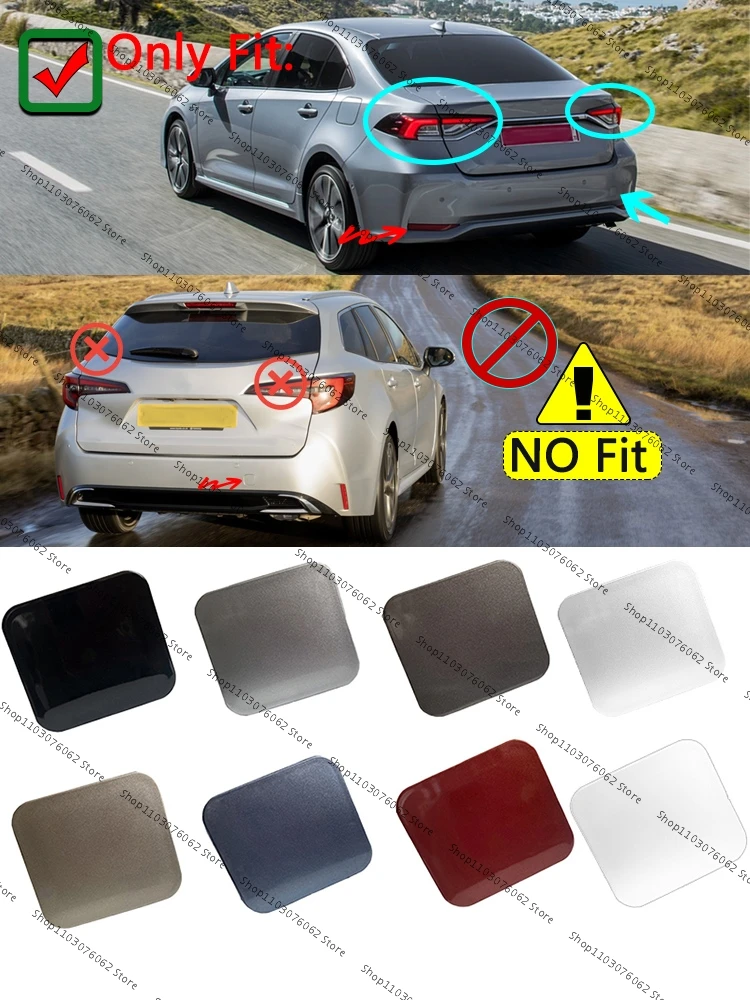 Tapa gancho de remolque trasero Toyota Corolla Hybrid 2019-2023