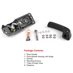 Kit de reparación de manija de puerta Interior del pasajero para 07-12 Sierra Silverado nuevo 20833602   / 20871483   / 80375