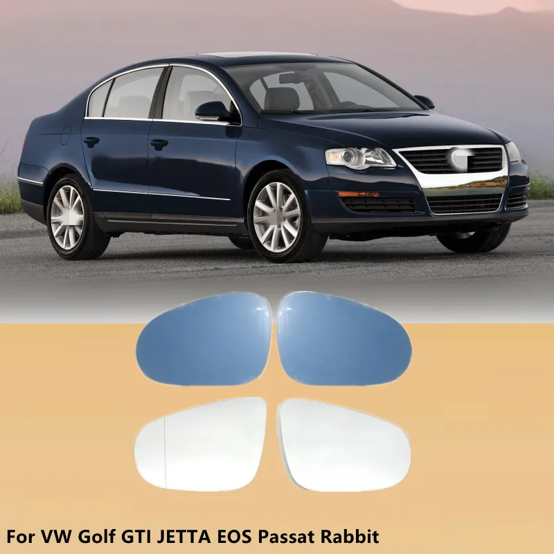 Espejo retrovisor calefactable blanco y azul para Volkswagen